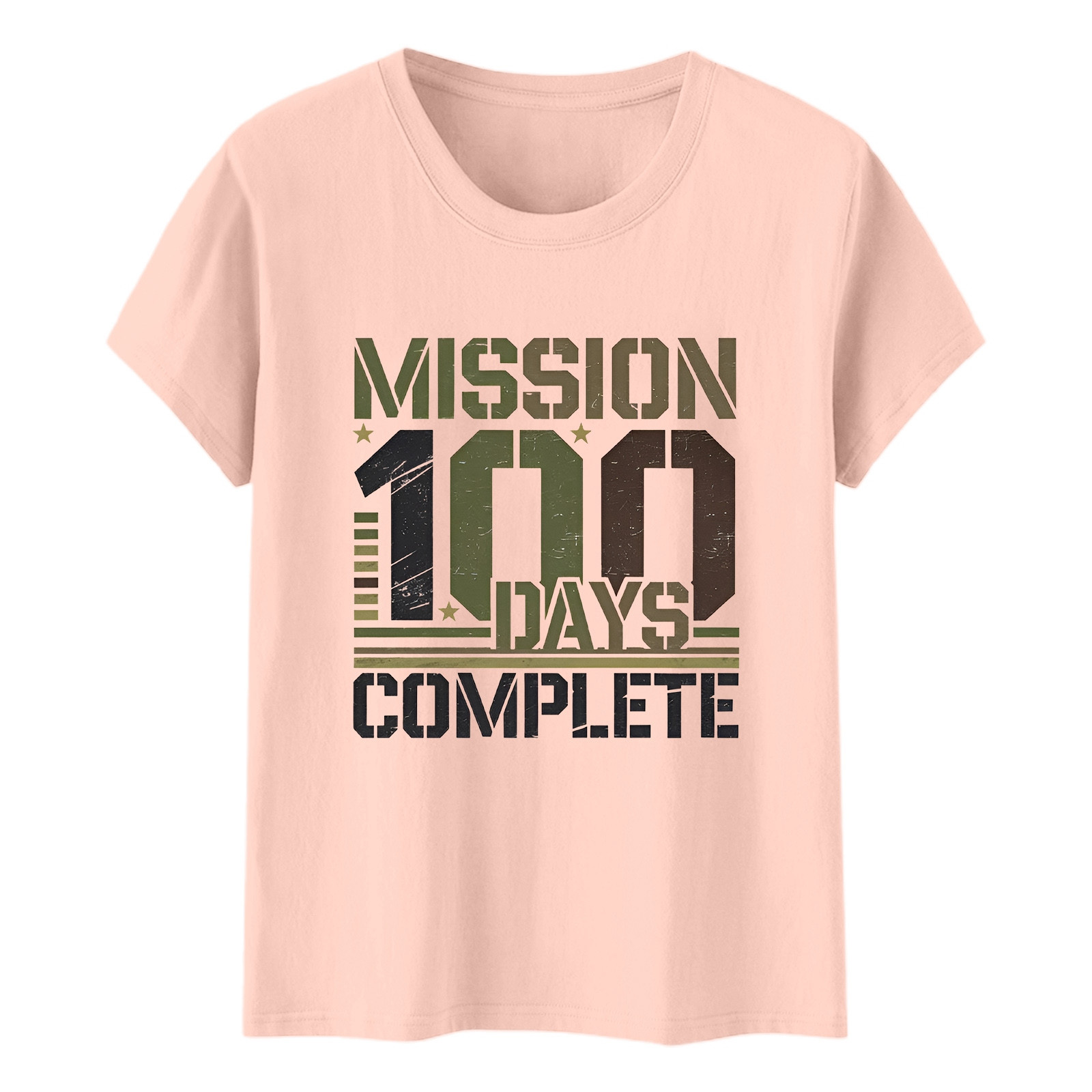 thumbnail image 5 of Camiseta informal de mujer con estampado de corazones de San Valentín, cuello redondo y manga corta: tejido suave, diseño adorable para San Valentín o para el día a día, 5 of 5